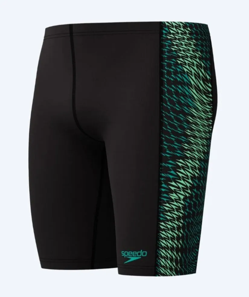 Best Speedo lange badebukser til mænd - Endurance Max Tech Pannel - Sort/grøn