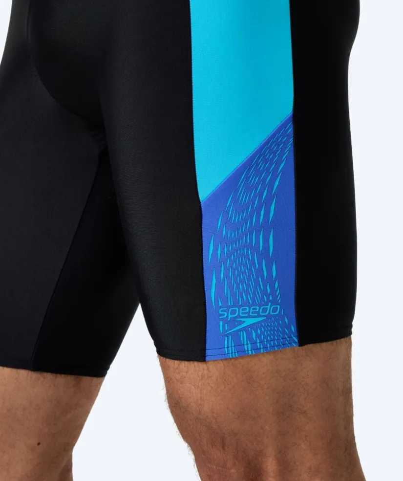 Best Speedo lange badebukser til mænd - Dive - Sort/lyseblå