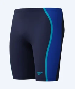 Discount Speedo lange badebukser til mænd - Solid Splice - Mørkeblå/lyseblå