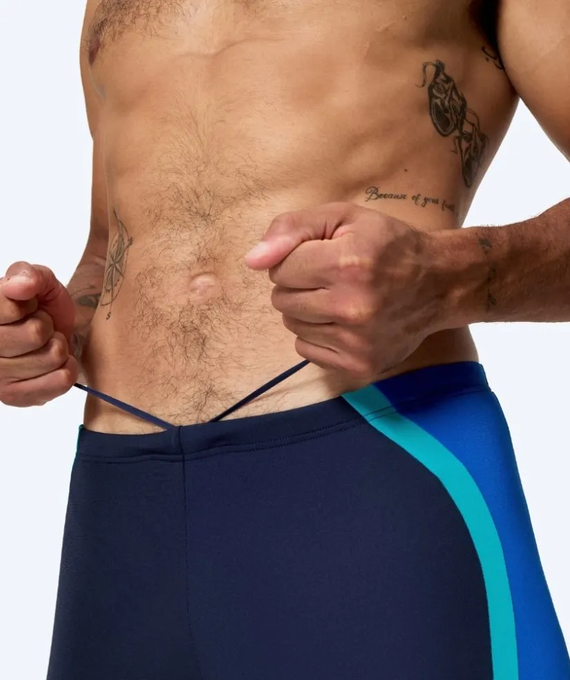 Discount Speedo lange badebukser til mænd - Solid Splice - Mørkeblå/lyseblå