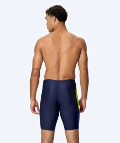 Hot Speedo lange badebukser til mænd - Dive - Mørkeblå/gul