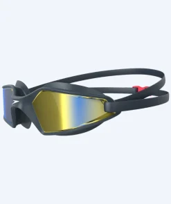 Outlet Speedo motions svømmebriller - Hydropulse - Navy/guld (Mirror linse)