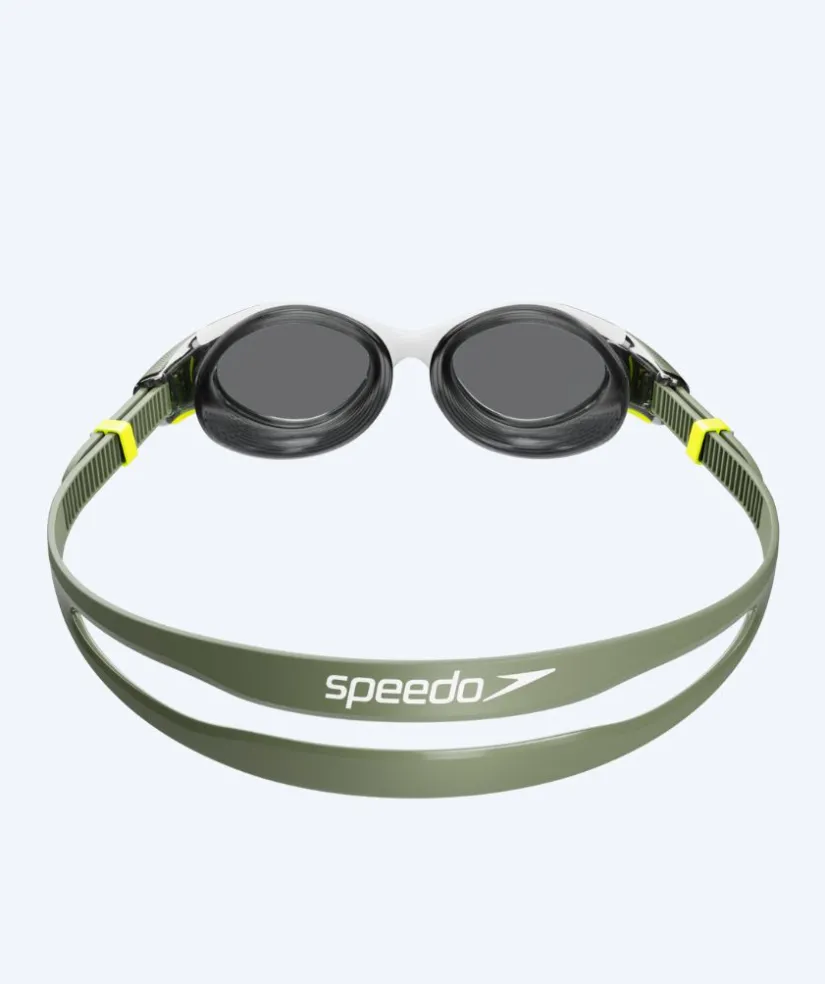 Online Speedo motions svømmebriller til damer - Biofuse 2.0 - Grøn/hvid (Smoke linse)