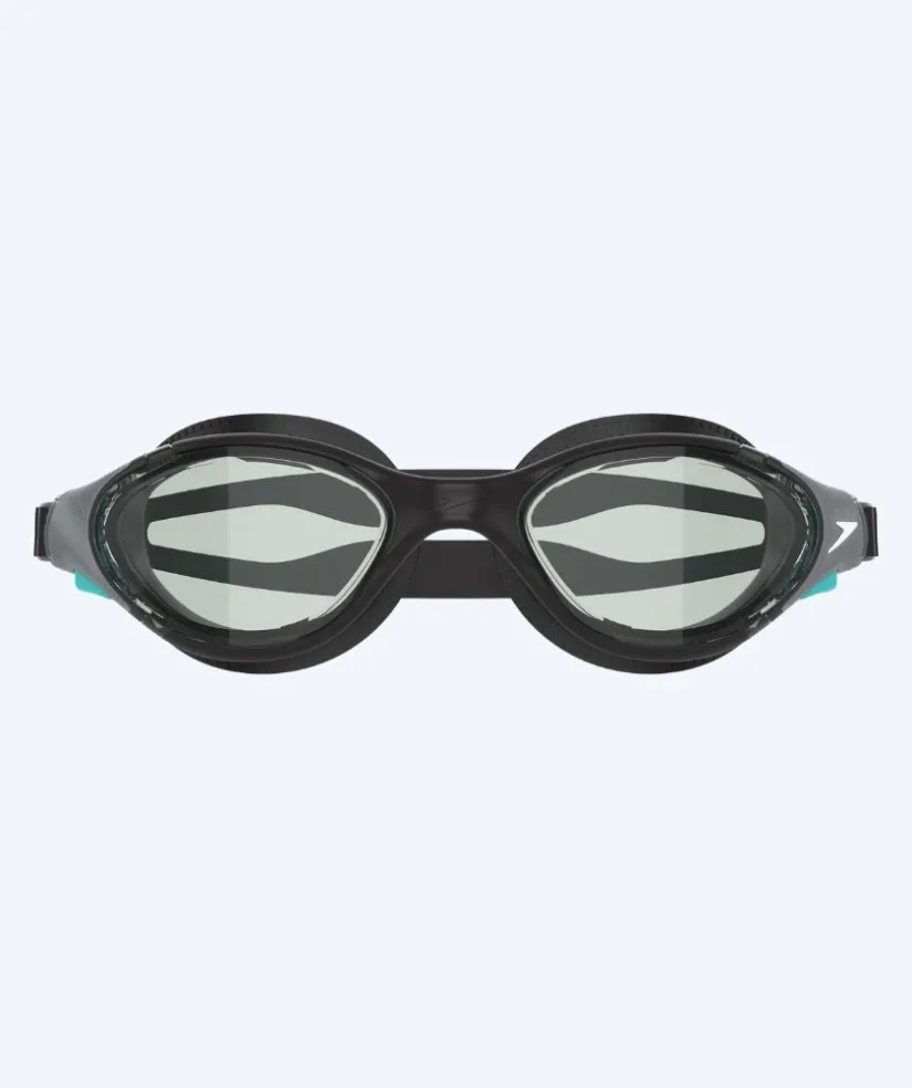 Discount Speedo nærsynede svømmebriller med styrke til voksne - (-1.5) – (-6.0) - Biofuse 2.0 - Sort/grå (Smoke linse)