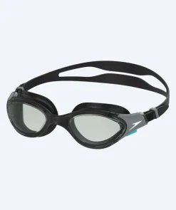 Discount Speedo nærsynede svømmebriller med styrke til voksne - (-1.5) – (-6.0) - Biofuse 2.0 - Sort/grå (Smoke linse)