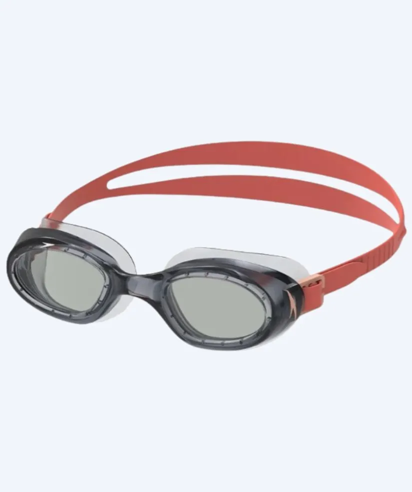Speedo svømmebriller til børn (6-16) - Futura Hydrospex - Rød/smoke
