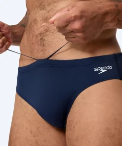 Online Speedo trekantede badebukser til mænd - Endurance Logo - Mørkeblå