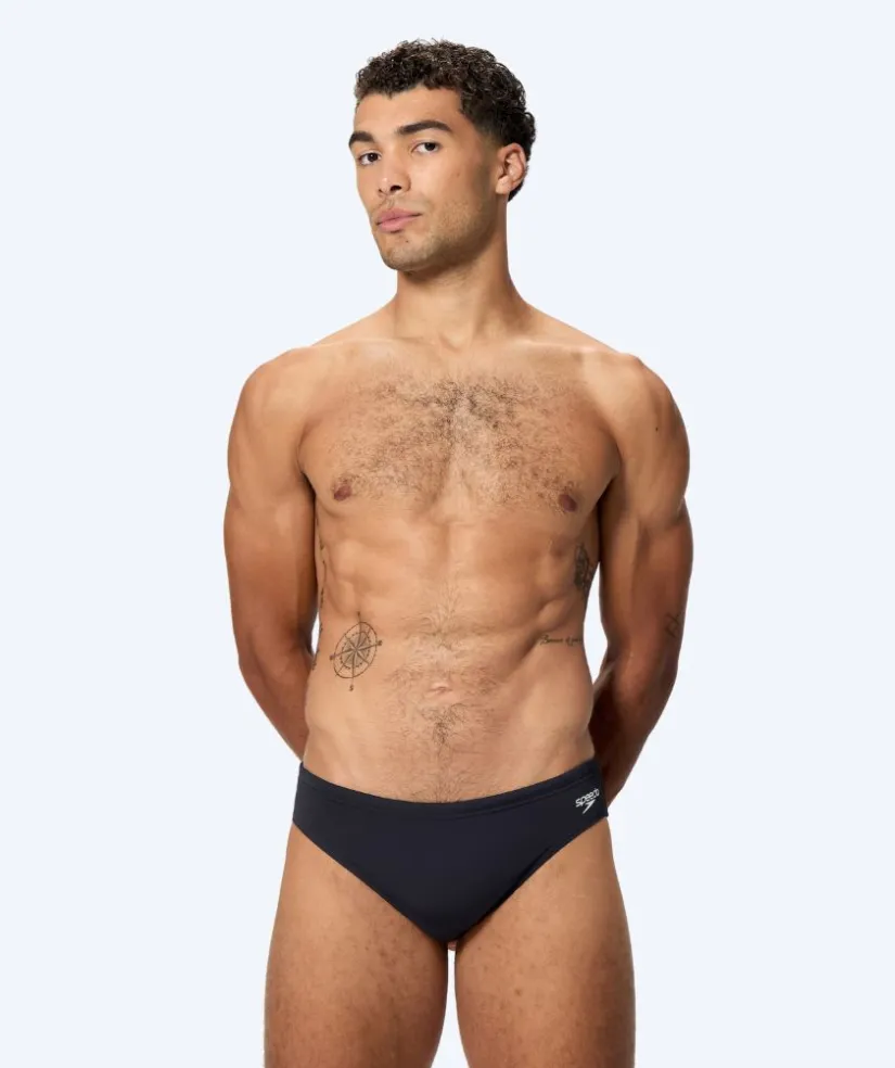 New Speedo trekantede badebukser til mænd - Endurance Logo - Sort
