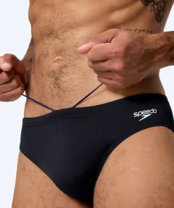 New Speedo trekantede badebukser til mænd - Endurance Logo - Sort