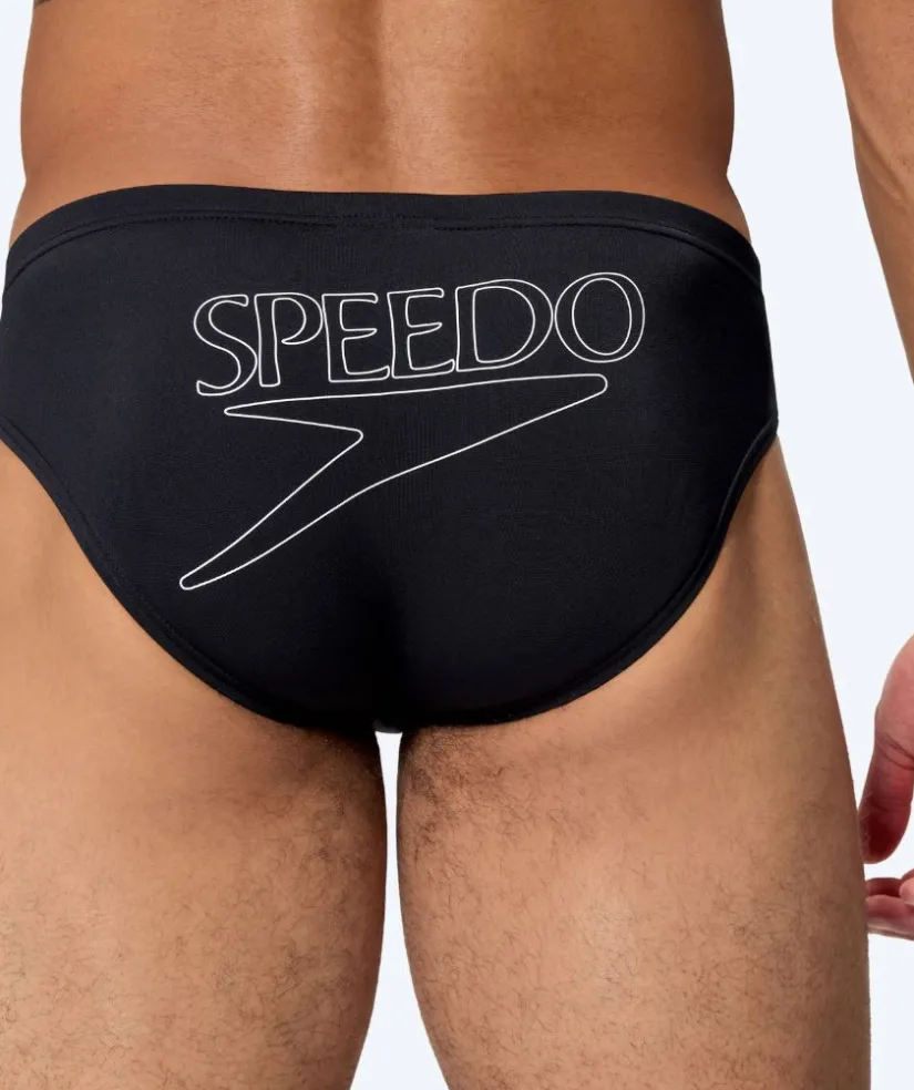 New Speedo trekantede badebukser til mænd - Endurance Logo - Sort