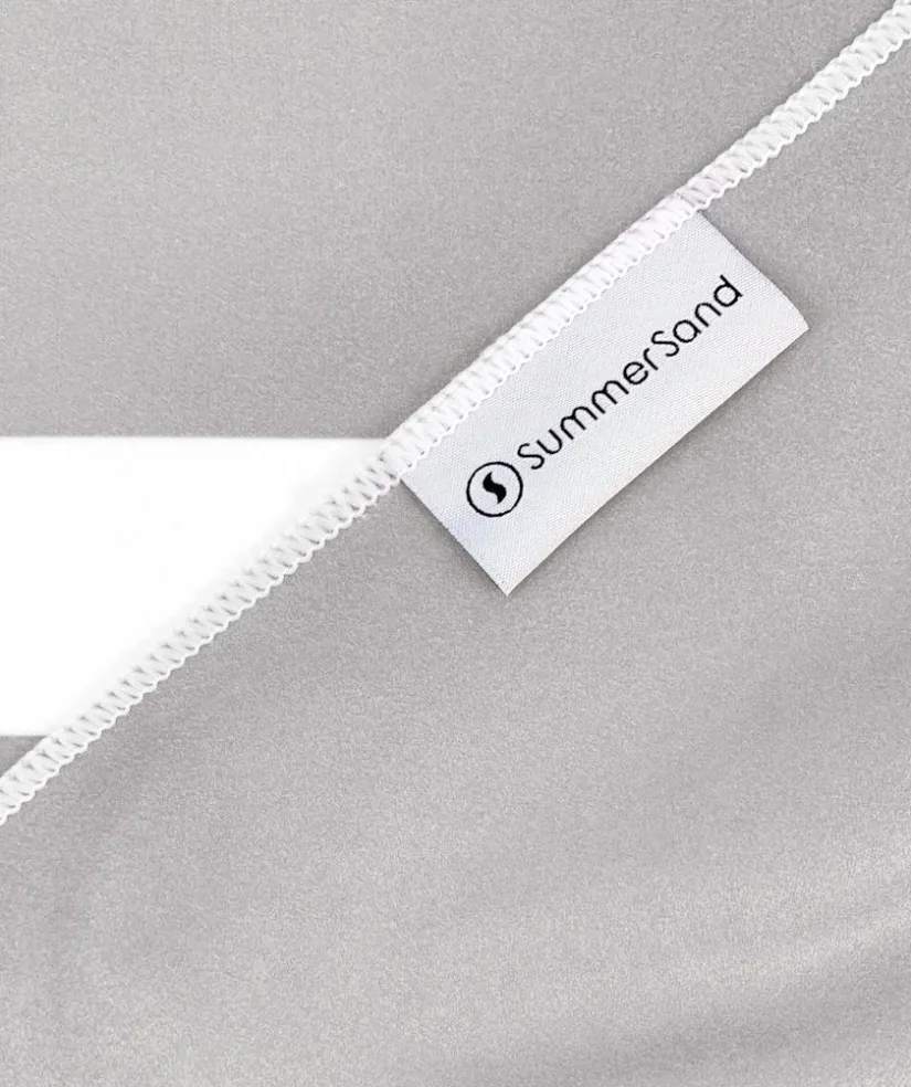 Outlet SummerSand microfiber håndklæde - Marble Sand (Hvid)