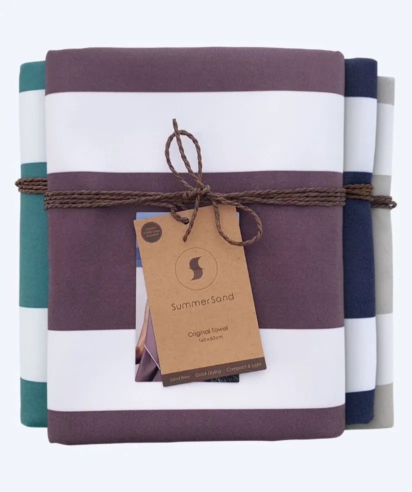 Discount SummerSand microfiber håndklæde - Grape Purple (Rød)