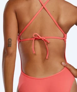 Clearance TYR badedragt til damer - Durafast Elite Solid Tieback - Lyserød