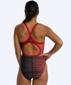 Discount TYR badedragt til damer - Durafast Elite Speedwarp Diamondfit - Rød/sort