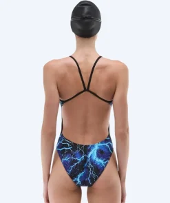 Outlet TYR badedragt til damer - Durafast Elite Cutoutfit Arterix - Blå/sort