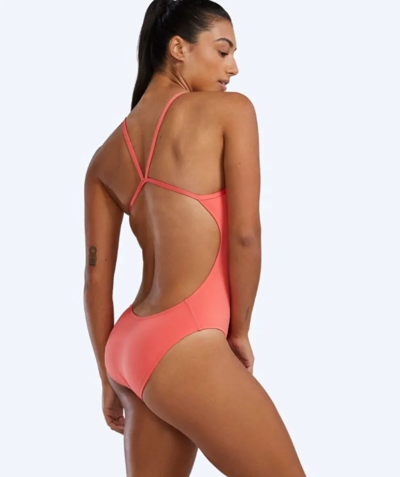 Best TYR badedragt til damer - Durafast Solid Cutoutfit - Lyserød