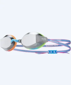 Discount TYR svømmebriller til junior - Blackops 140 EV Mirrored - Blå/lyserød