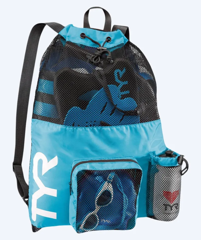 Discount TYR svømmenet - Big Mesh Mummy 40L - Lyseblå