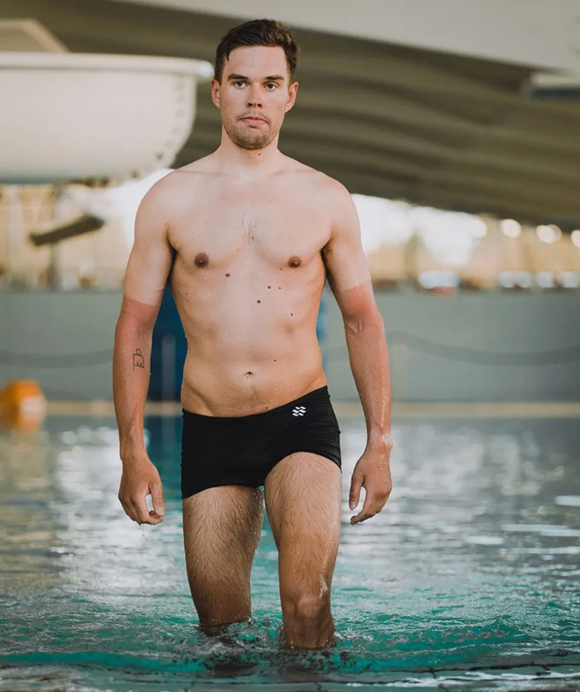 New Watery aquashorts til mænd - Flaming Vegas Eco - Sort