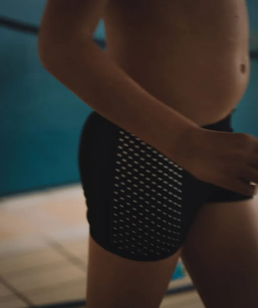 Outlet Watery badebukser til drenge - Flaming Vegas Eco - White Sporty