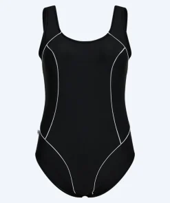 Best Watery badedragt i plus size til damer - Tamaya U-Back - Sort/hvid