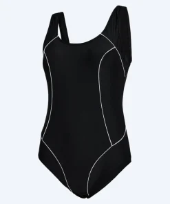 Best Watery badedragt i plus size til damer - Tamaya U-Back - Sort/hvid