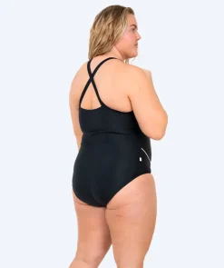 New Watery badedragt i plus size til damer - Kaito - Sort/hvid