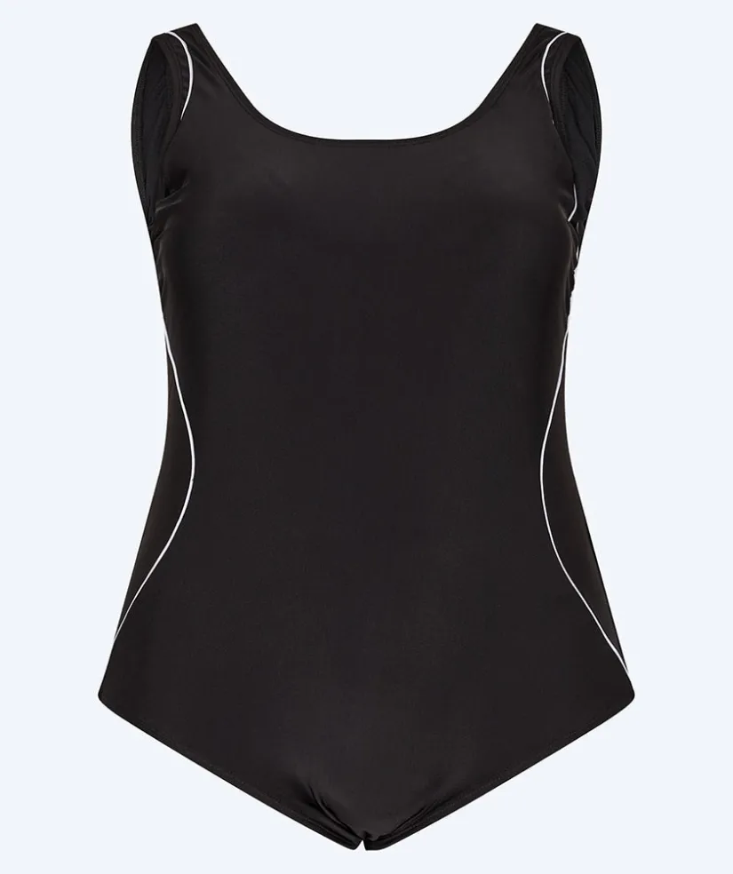Online Watery badedragt i plus size til damer - Marilla - Sort