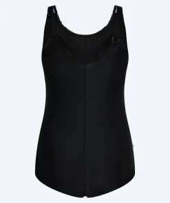 Discount Watery badedragt plus size til damer m. blomster - Vale - Sort