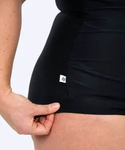 Discount Watery badedragt plus size til damer m. blomster - Vale - Sort/hvid