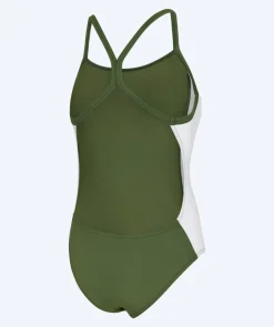 Hot Watery badedragt til damer - Sidestroke Solid - Forest Green
