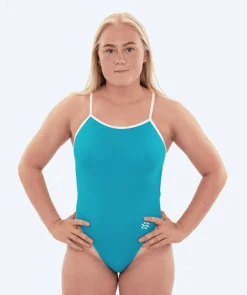 Best Watery badedragt til damer - Swim Rider Solid - Petroleum Blue