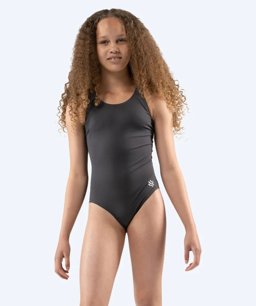Outlet Watery badedragt til piger - Eco Poolparty - Bone Grey