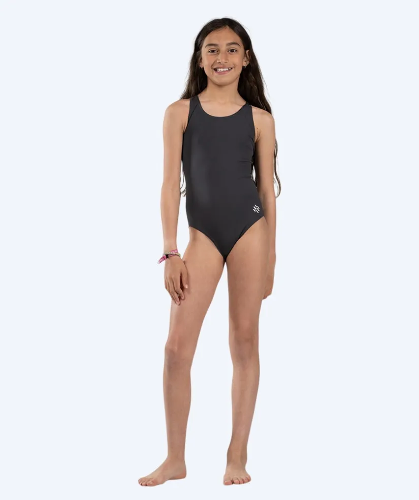 Outlet Watery badedragt til piger - Eco Poolparty - Bone Grey
