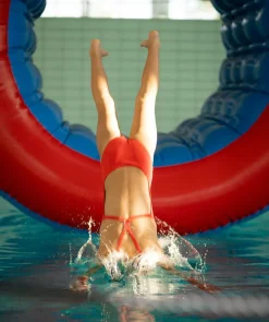 New Watery badedragt til piger - Freestyler Solid - Cherry Red