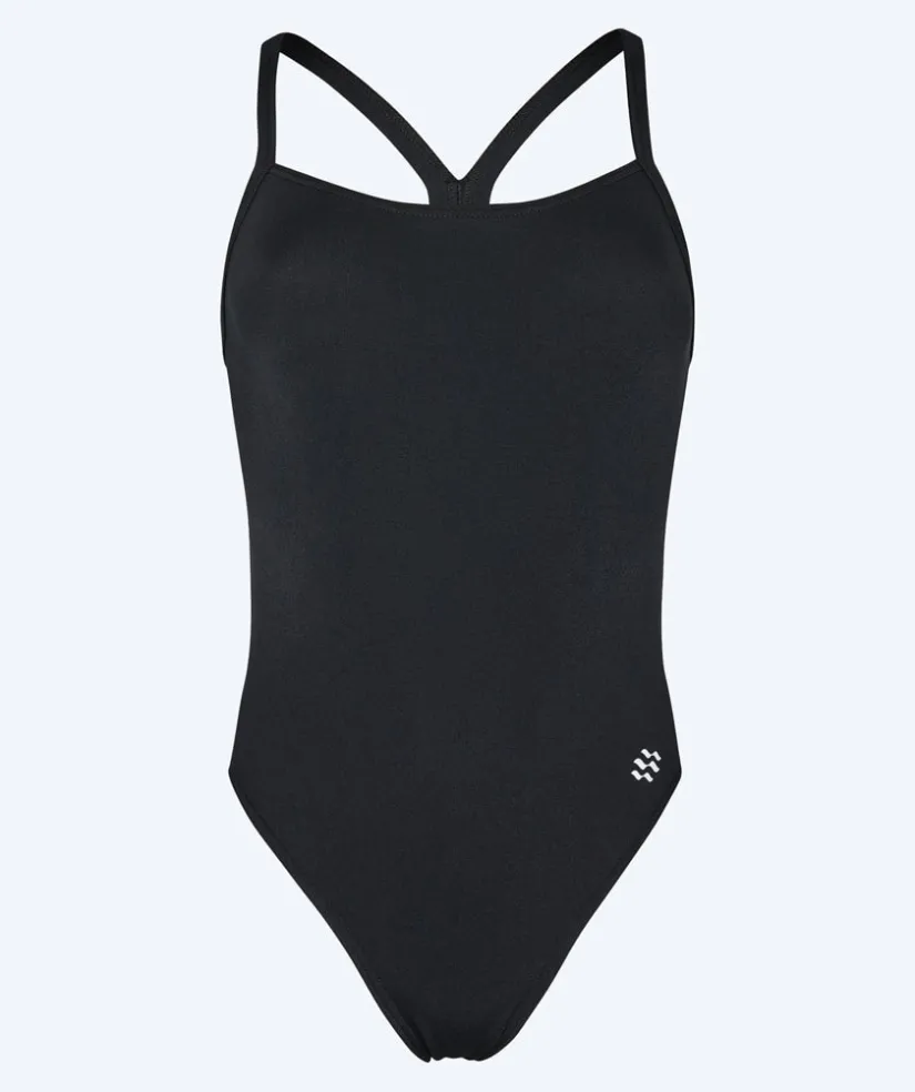 Outlet Watery badedragt til piger - Freestyler Solid - Sort