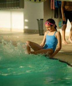 Hot Watery badedragt til piger - Freestyler Solid - Electric Blue