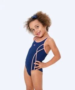 Best Watery badedragt til piger - Hurley - Mørkeblå/orange