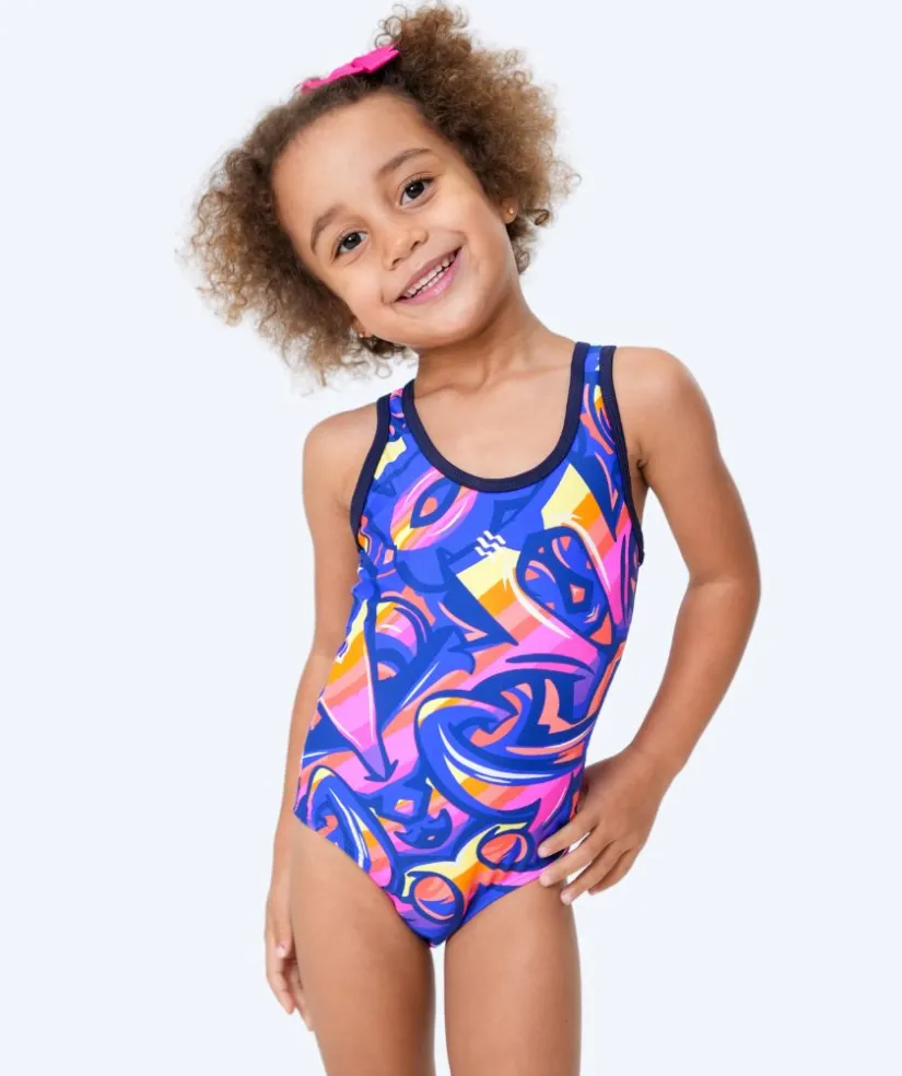 Sale Watery badedragt til piger - Rodney - Lilla/orange