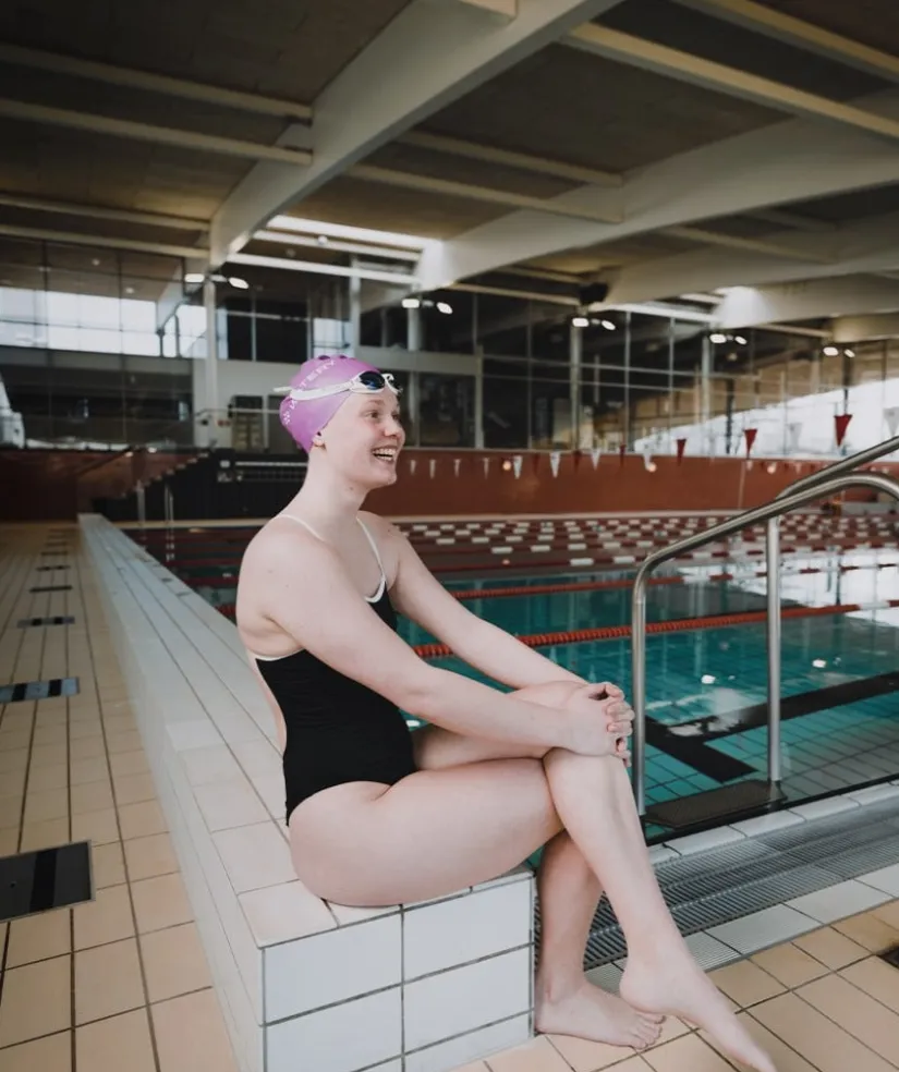 Online Watery badehætte (fra 10 år) - Signature - Violet