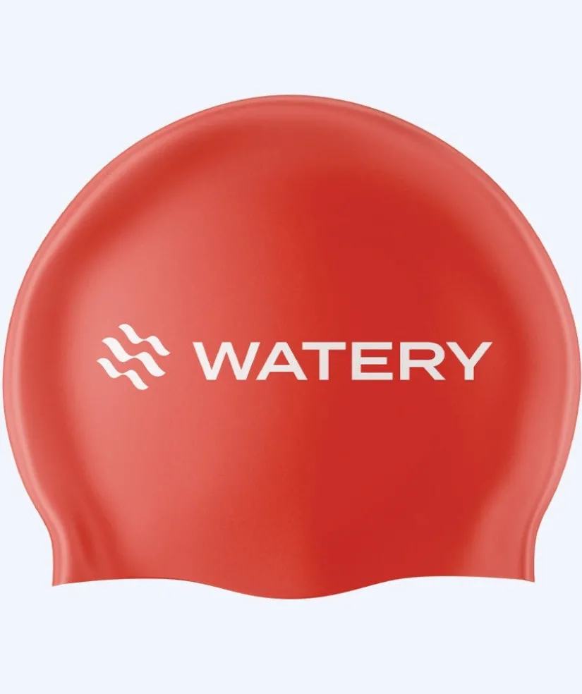 Discount Watery badehætte (fra 10 år) - Signature Latex - Rød