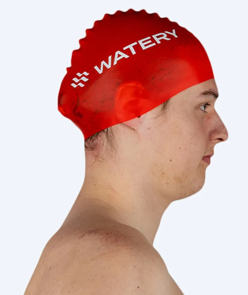 Online Watery badehætte (fra 10 år) - Signature - Rød