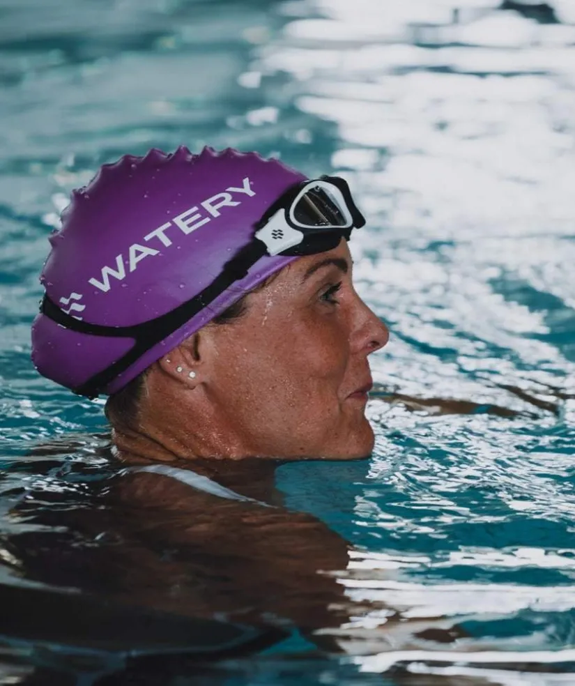 Online Watery badehætte (fra 10 år) - Signature - Rød