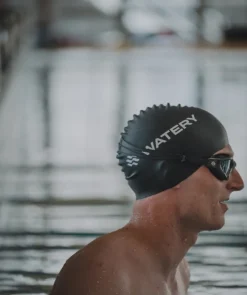 New Watery badehætte (fra 10 år) - Signature - Sort