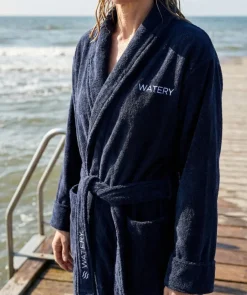 Best Watery badekåbe til kvinder - Mariana - Mørkeblå