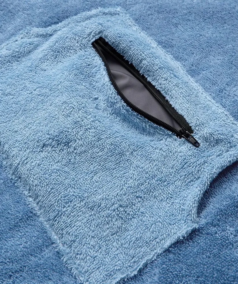 Best Watery badeponcho til børn (1-6) - Bomuld - Atlantic Blue