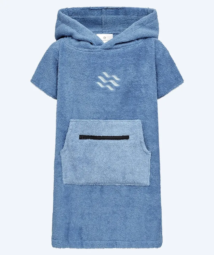 Best Watery badeponcho til børn (1-6) - Bomuld - Atlantic Blue