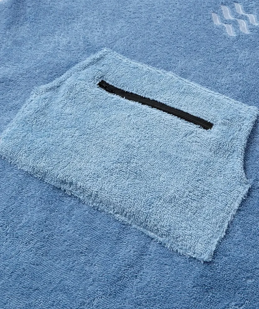 Best Watery badeponcho til børn (1-6) - Bomuld - Atlantic Blue