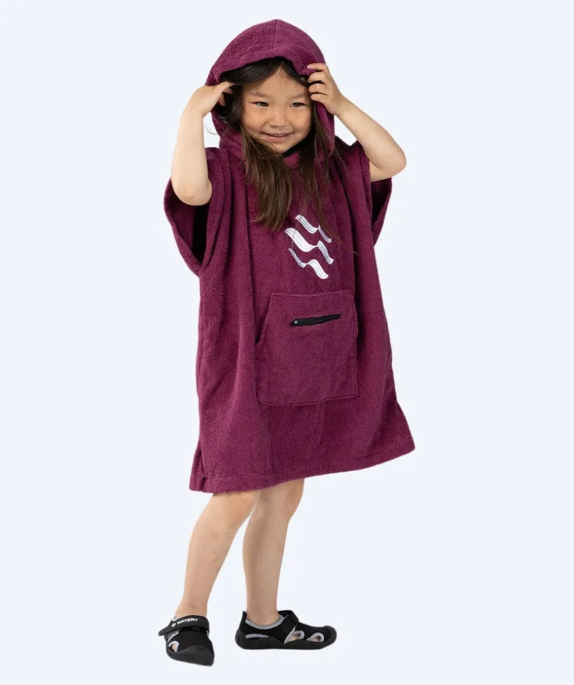 Best Watery badeponcho til børn (1-6) - Bomuld - Lilla