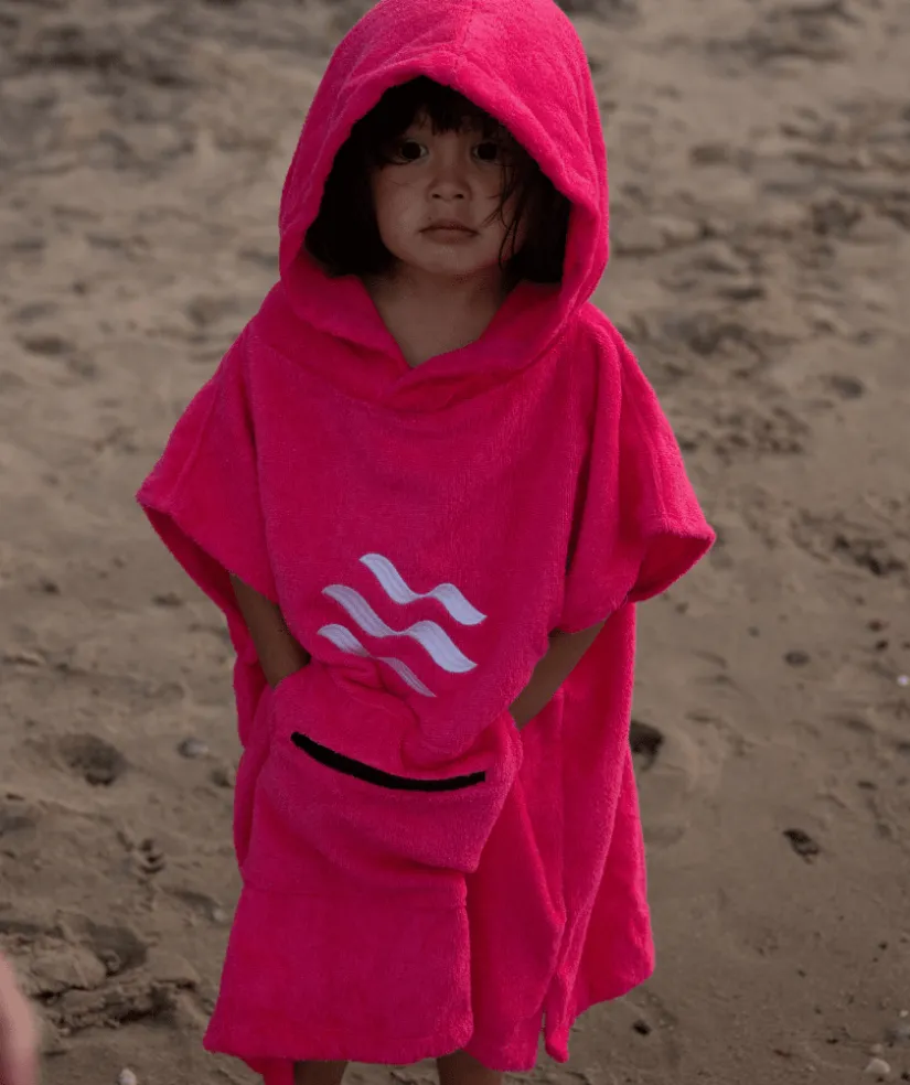 Sale Watery badeponcho til børn (1-6) - Bomuld - Sort